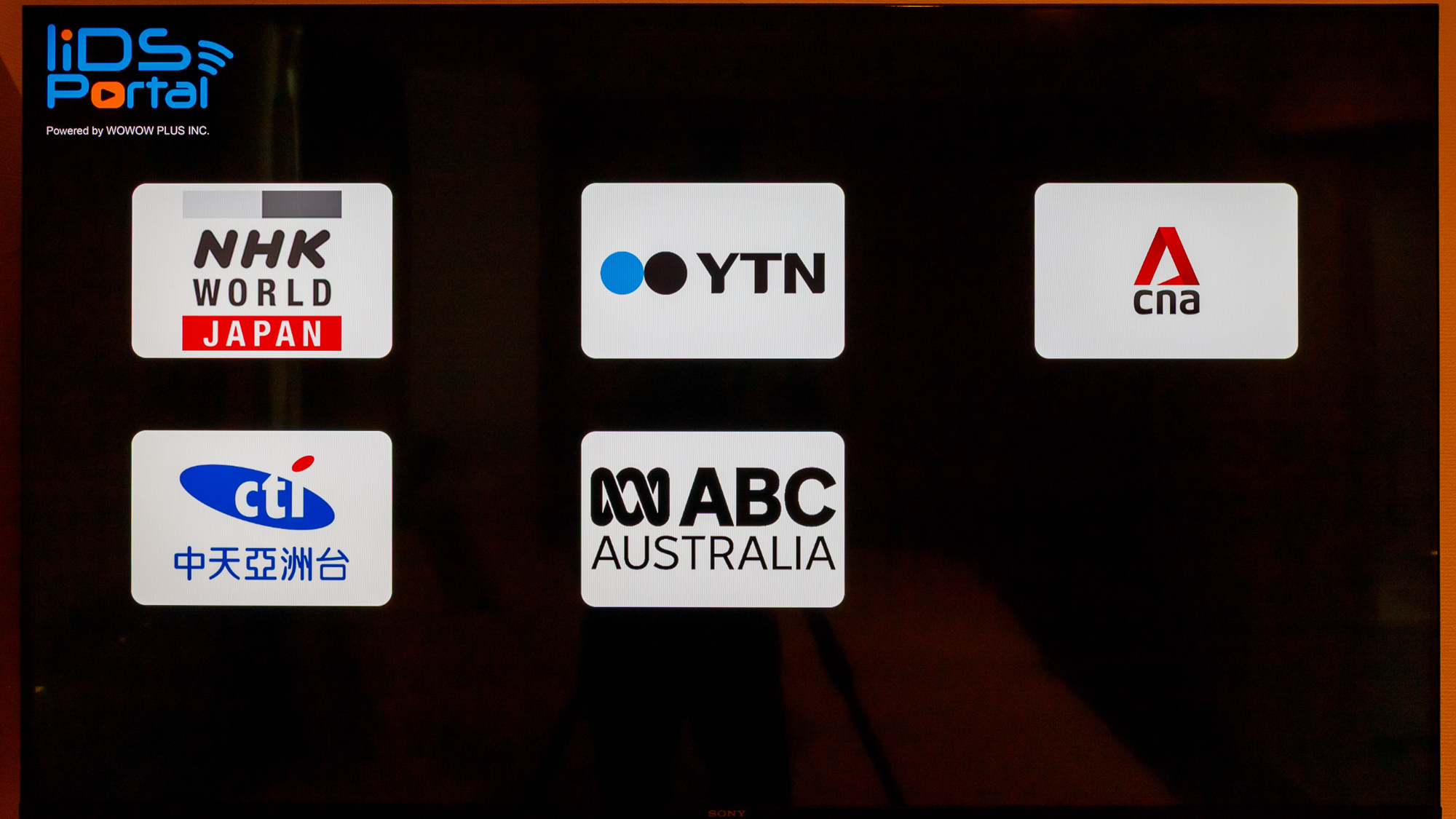 【衛星放送】外国語放送も充実しています。