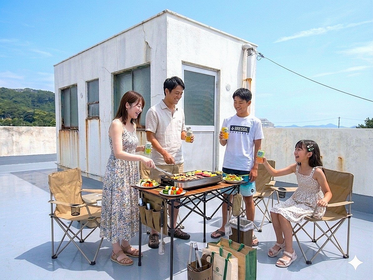 【屋上BBQプラン限定14時チェックインOK！】お好きな食材を持込みBBQ！仲間、家族でBBQプラン
