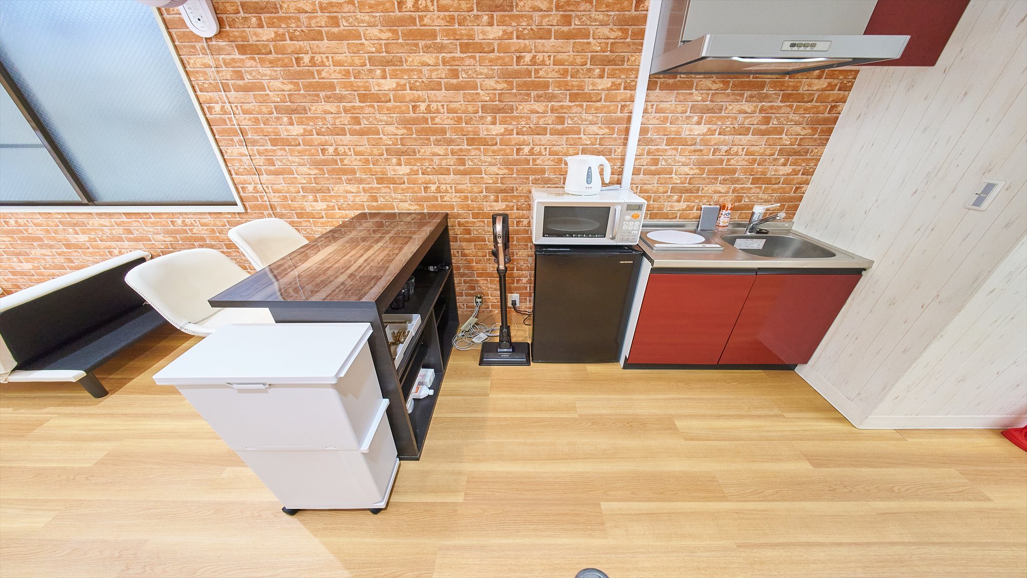 5名部屋（ダブルベッド2台＋ソファベッド）