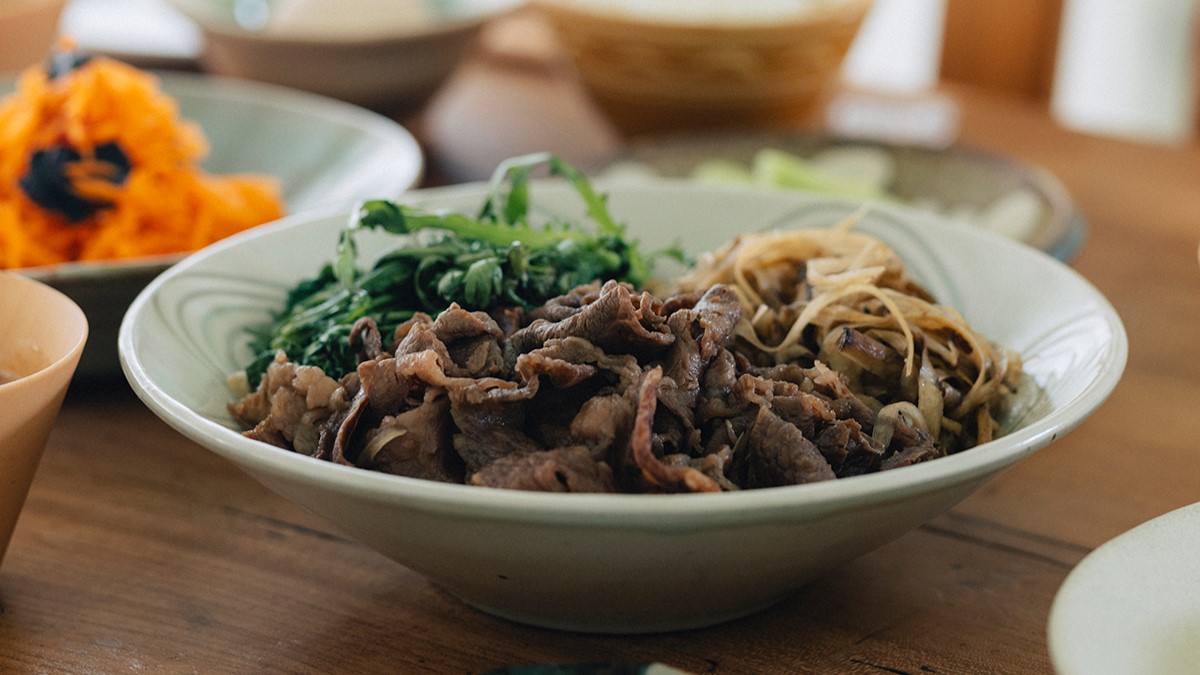 石見和牛と季節野菜のすき煮