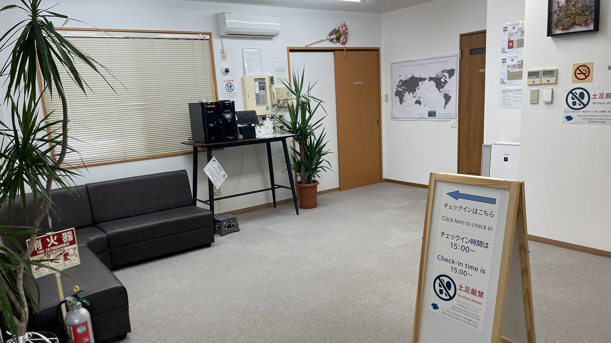 ・【フロントロビー】チェックインはこちらでお願いいたします
