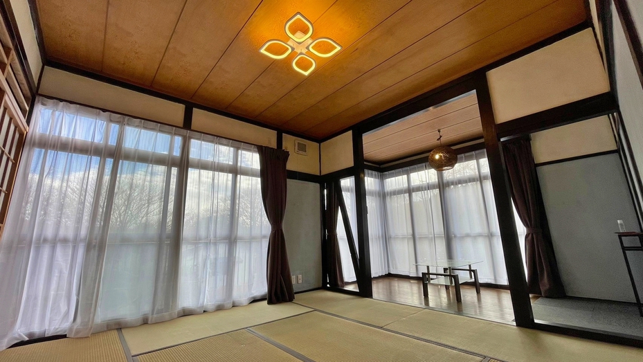 【楽天スーパーSALE】蔵王の麓の温泉付き貸別荘。和×ログハウスの癒し宿  たびの邸宅 ikoi-憩