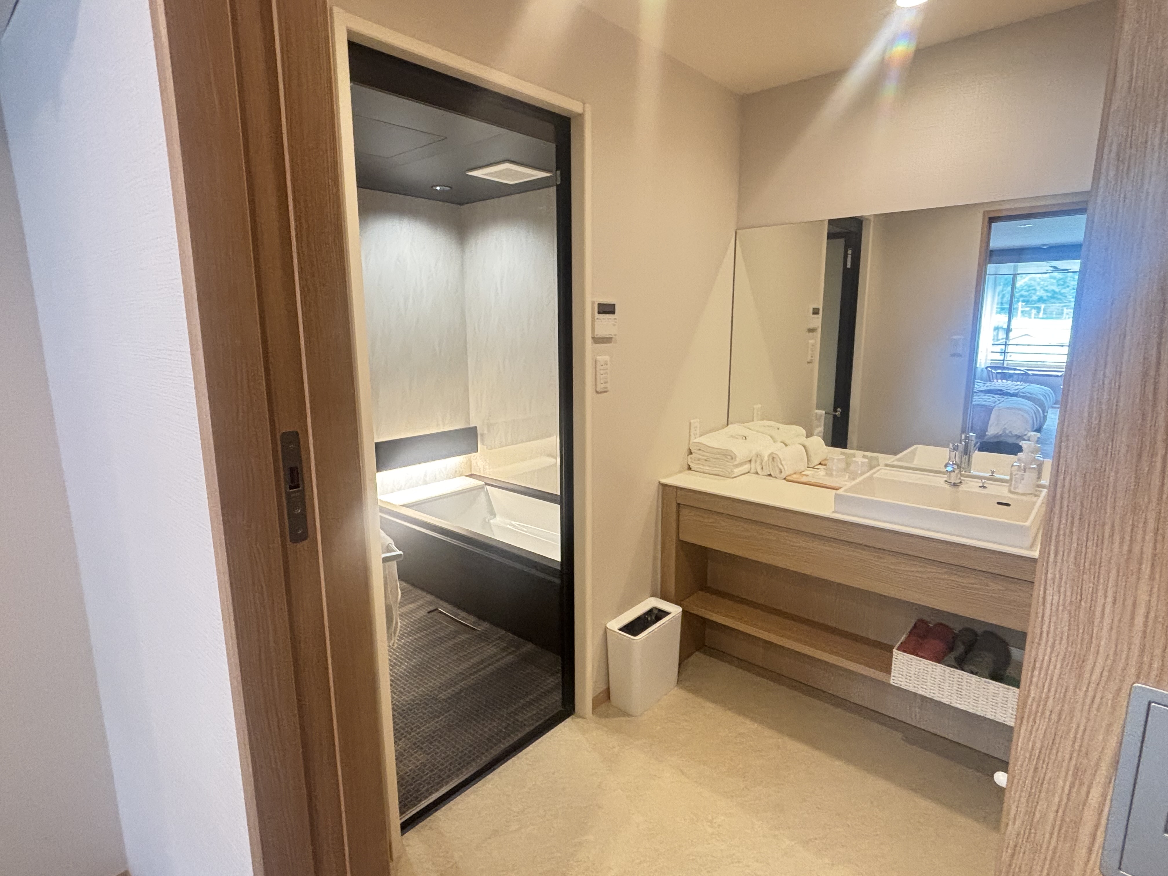 ツインベッドルームバス