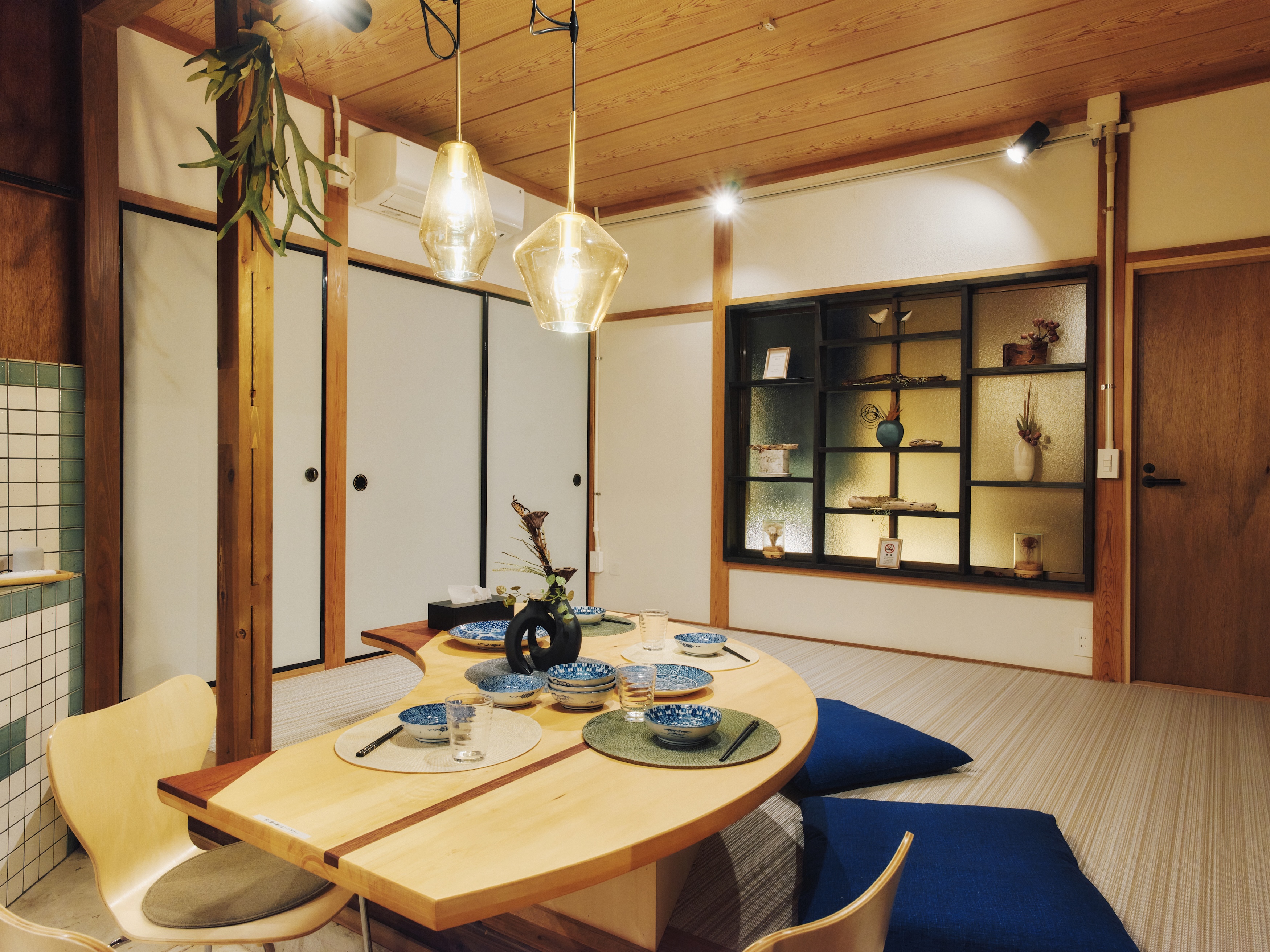 ペットと一緒に過ごせるリビングスペース