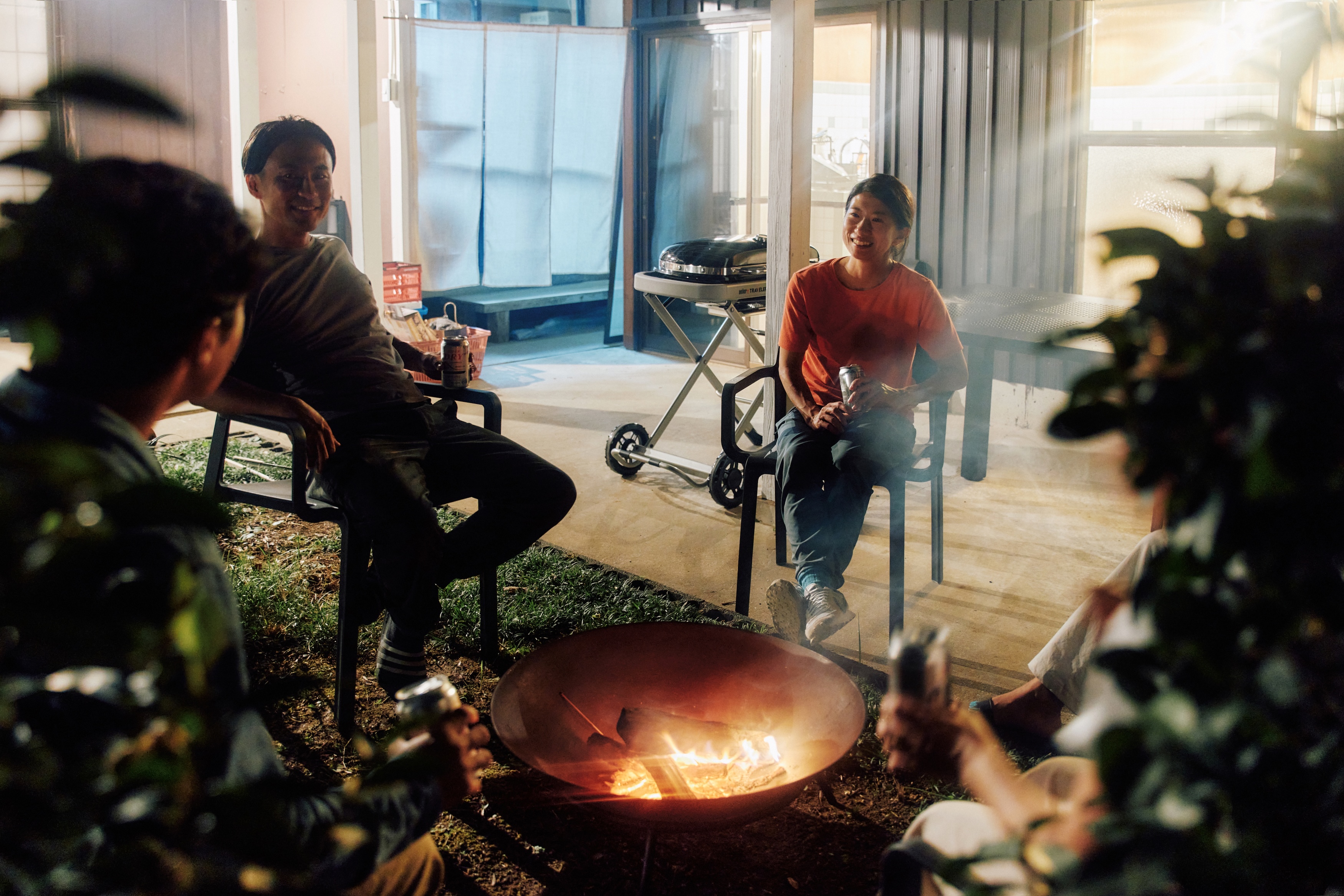 ～夜は焚き火でまったり～