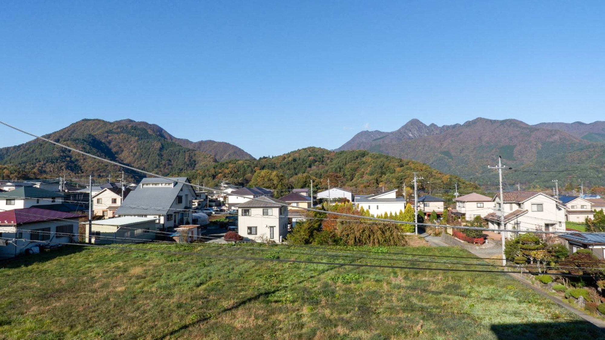 ・お部屋からの眺望です。遮るものが無いので、雄大な景色をお楽しみいただけます。