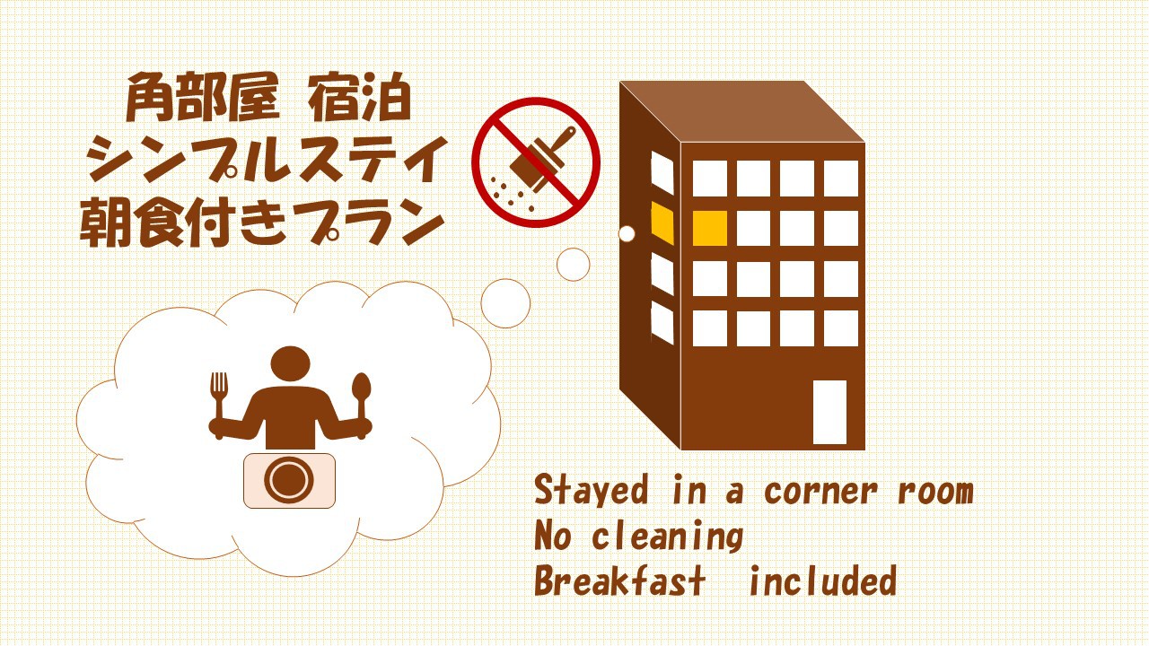 ★角部屋★シンプルステイ【朝食付き】プラン