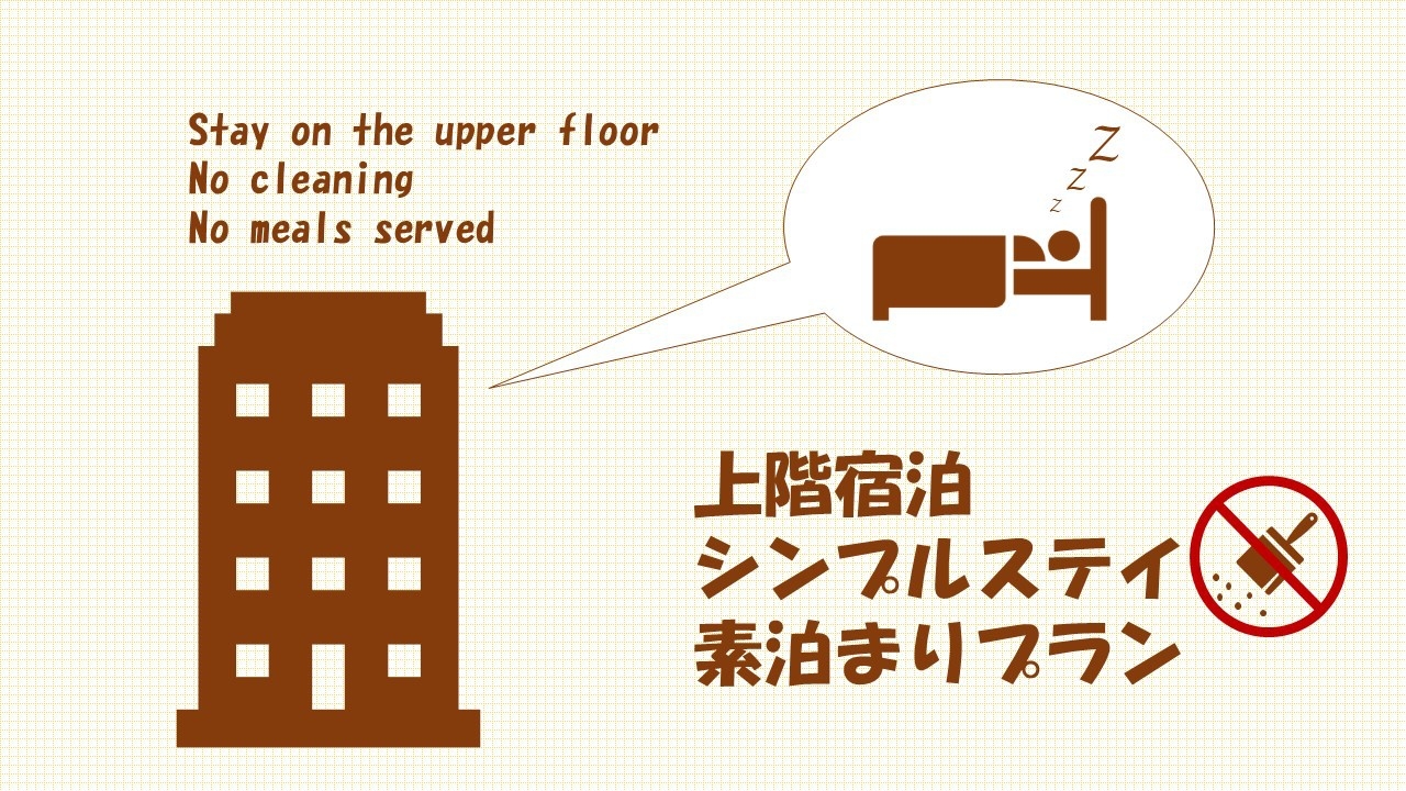 ◆上階◆　シンプルステイ【素泊まり】プラン　禁煙