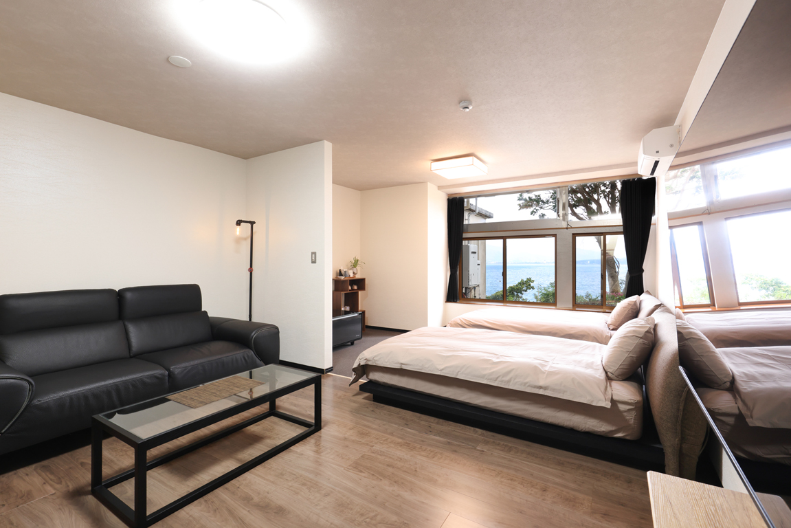 【海の見えるツインルーム】朝は水平線から昇る朝日に目覚め、夜は満天の星空に包まれる&mdash;２人だけの時を