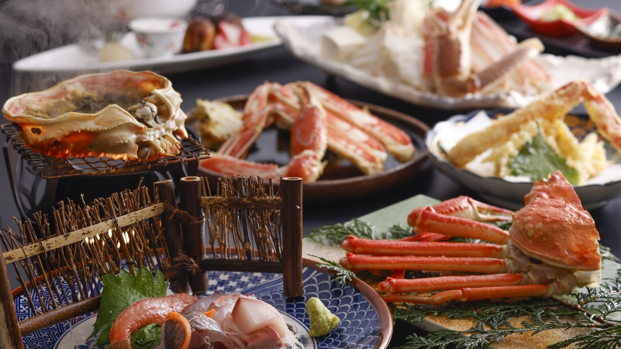 【冬】特大5Lカニ2杯！贅沢ボリューム！冬の味覚を堪能する欲張りカニフルコース