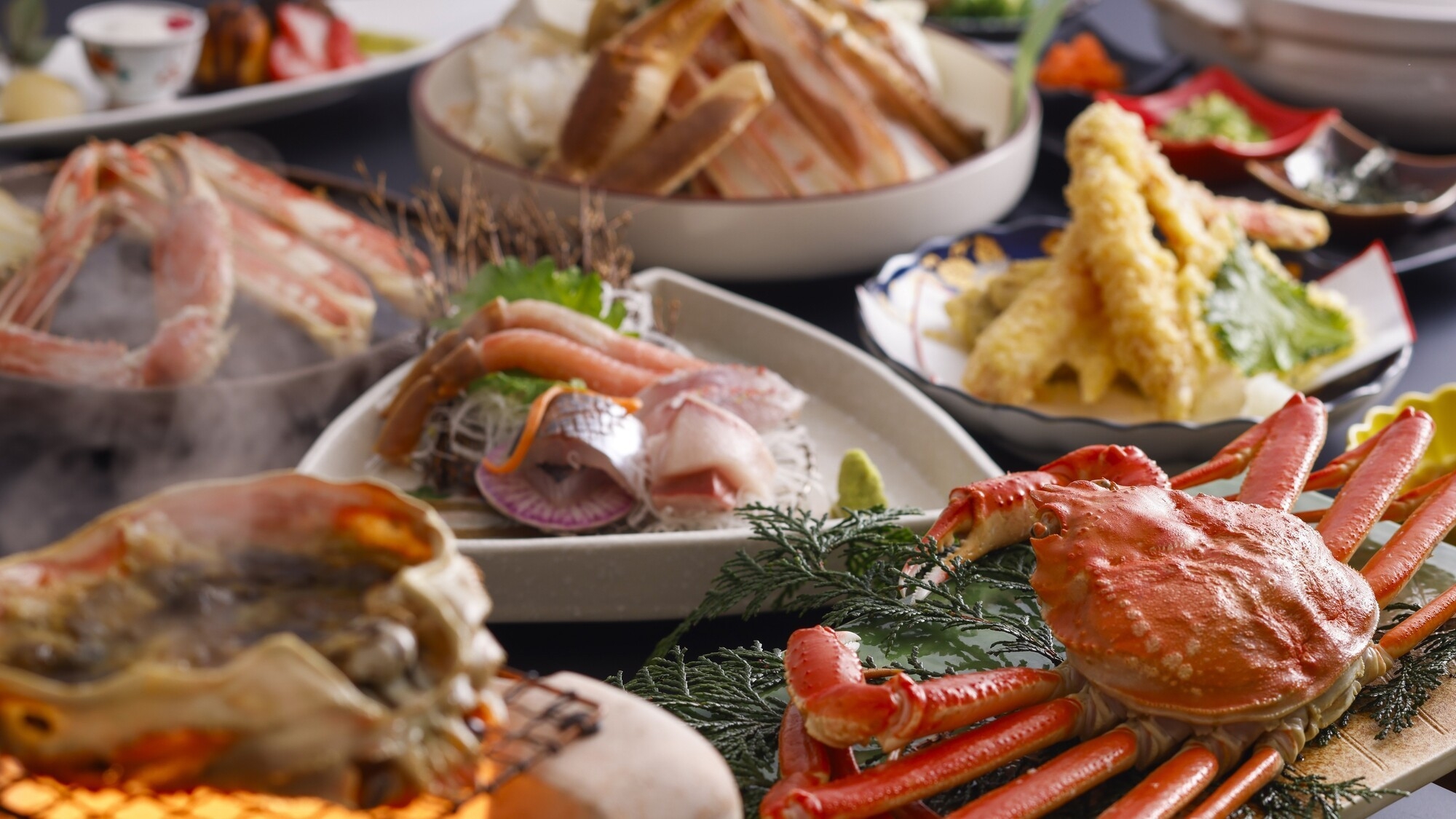 【冬】特大5Lカニ3杯！ボリュームたっぷりのカニ三昧！食べ尽くしで至福を味わう満足カニフルコース