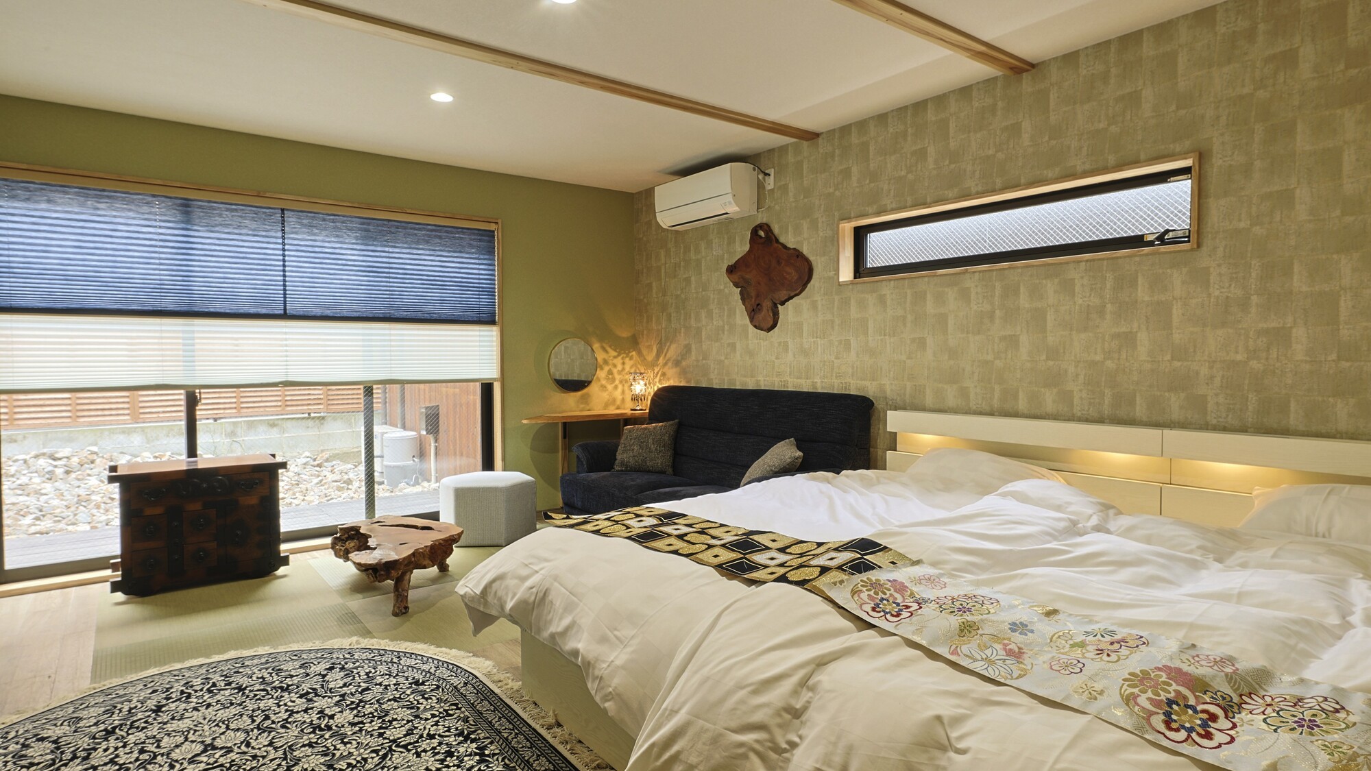 【禁煙】ガーデンテラスツインルーム（ユニットバス・トイレ付き）