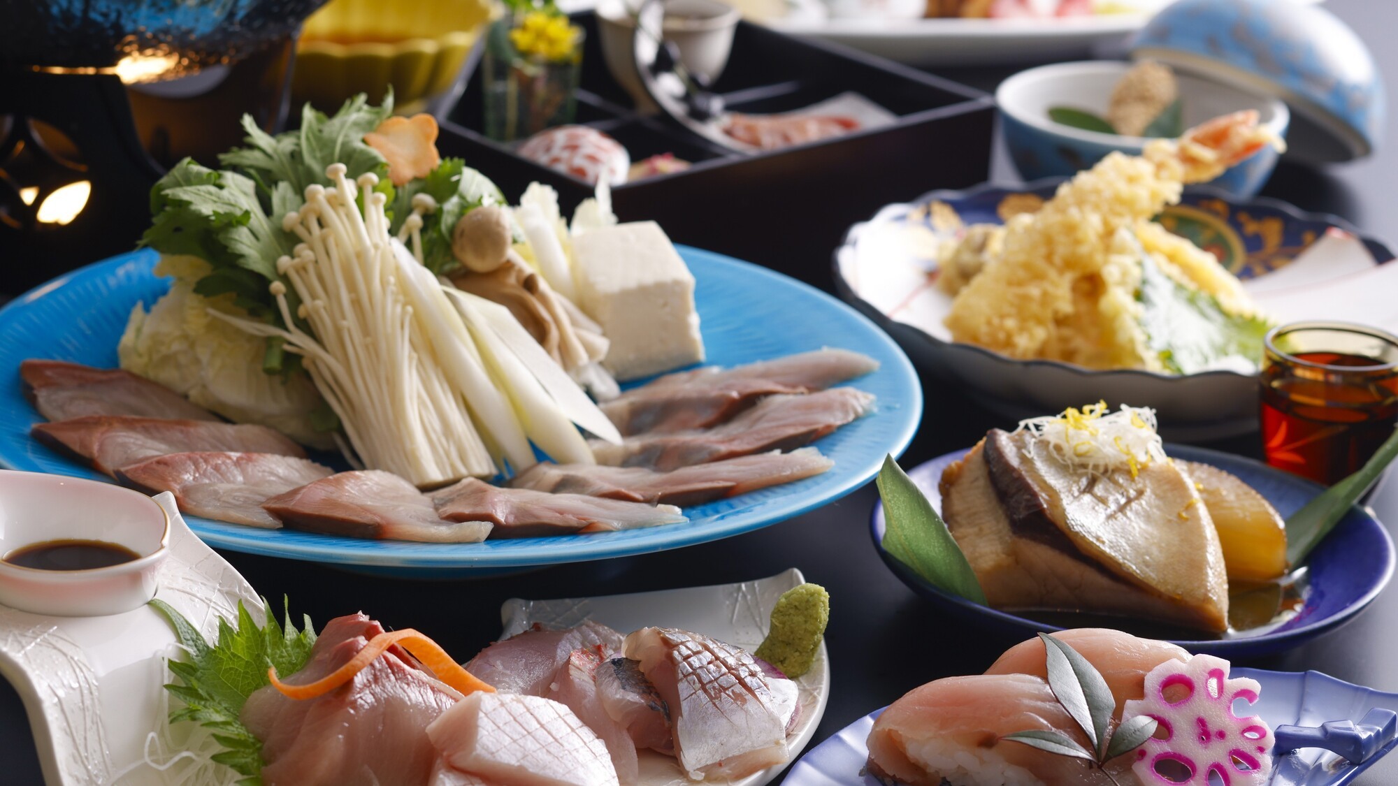 旬の味覚を堪能♪贅沢なブリしゃぶ会席プラン／例