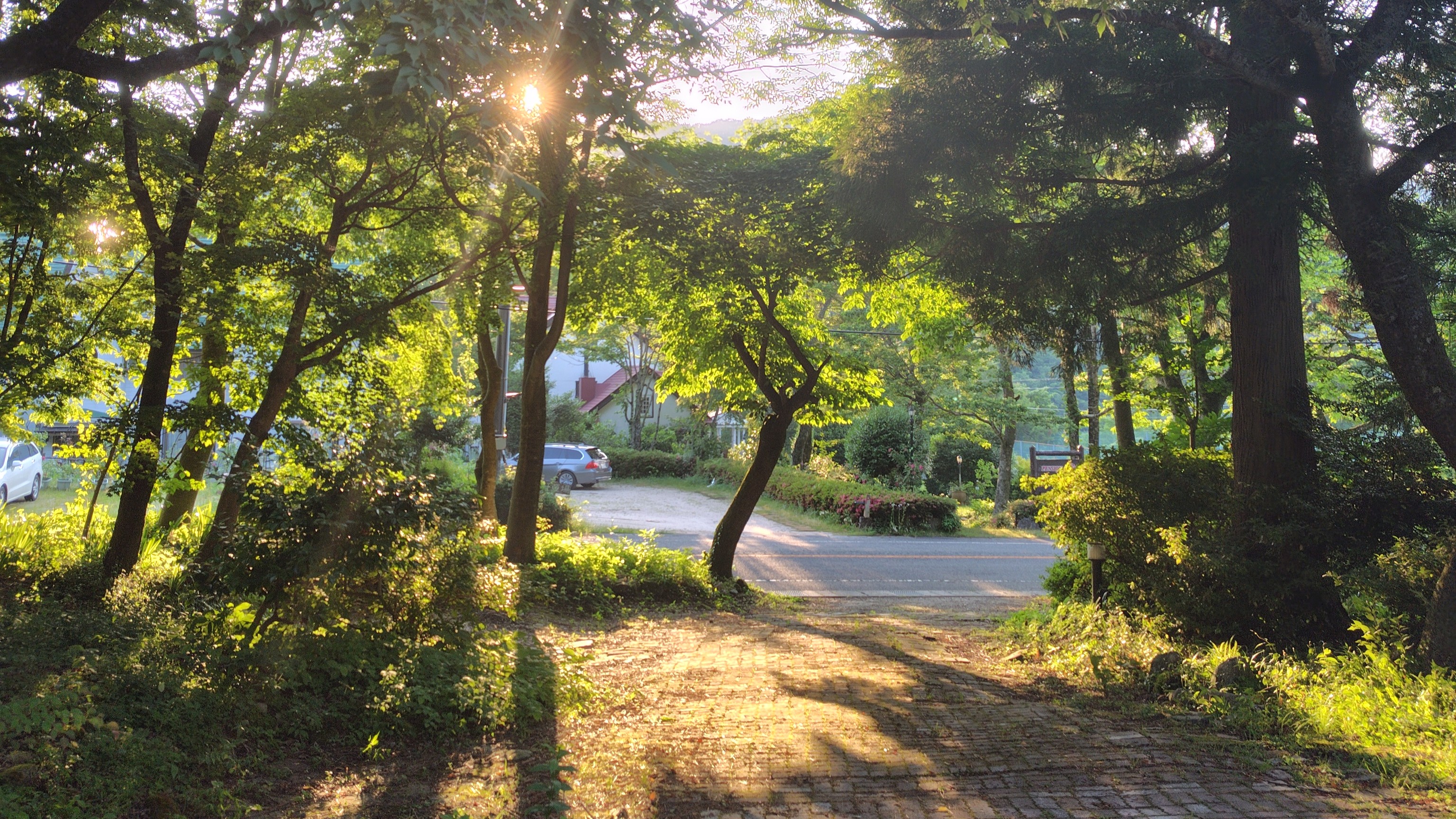 ペンション敷地入口