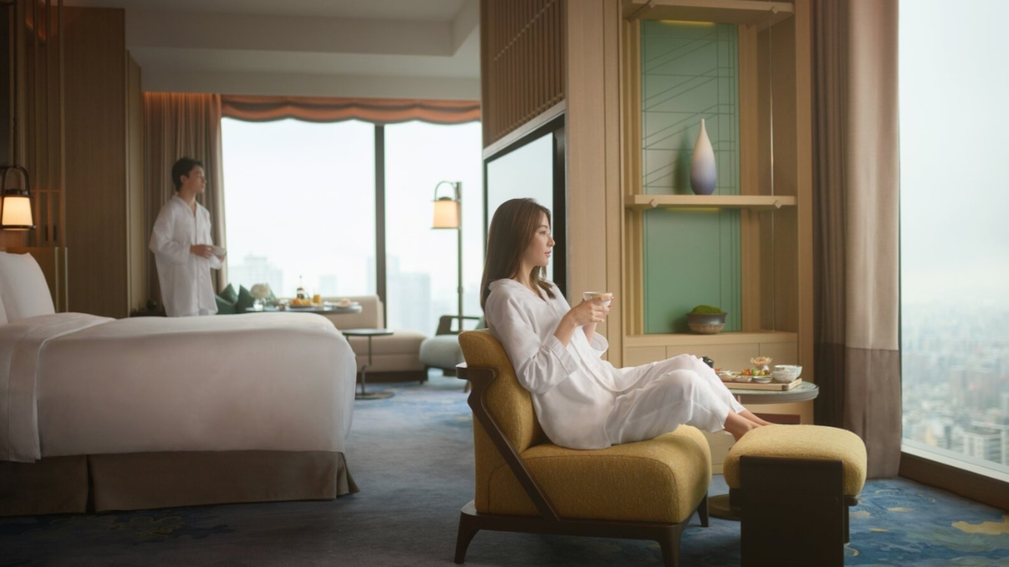 ラグジュアリーな空間でリラックス