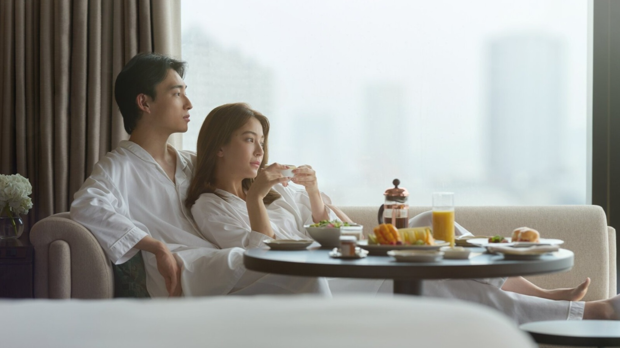 ラグジュアリーな空間でリラックス