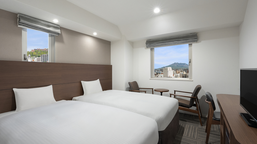 ◇友人やお子様との旅に◎洗い場付バスルームを備えたリーズナブルで機能的なモデレートツイン