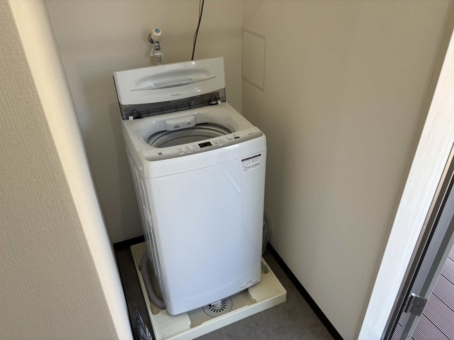 洗濯機１０３・１０４号室に完備