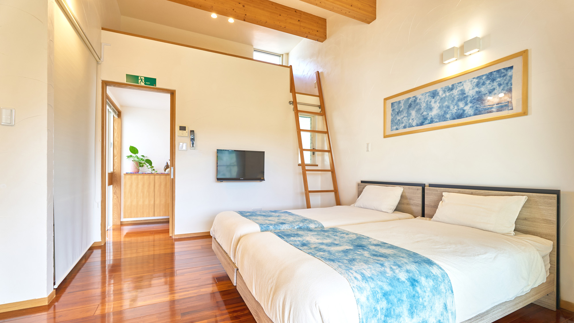 01【禁煙】3名様までOK！ロフト付き洋室12帖