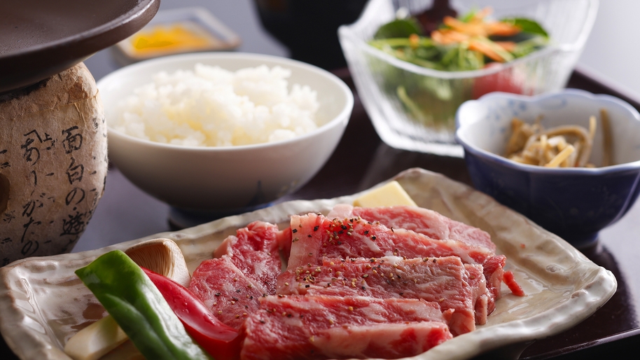 【２食付−神戸牛御膳−】ブランド牛『神戸牛のステーキ150g』の湯上り御膳！とろける肉質をシンプルに