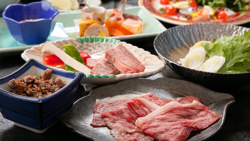 【２食付−神戸牛会席−】日本三大和牛『神戸牛』を堪能！“サシ”の入った美しい肉を味わうフルコース♪