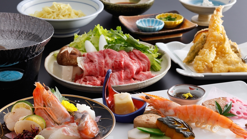 【2食付-和牛しゃぶしゃぶコース】美しいサシが入った「和牛」で濃厚な旨みを知る、贅沢プラン