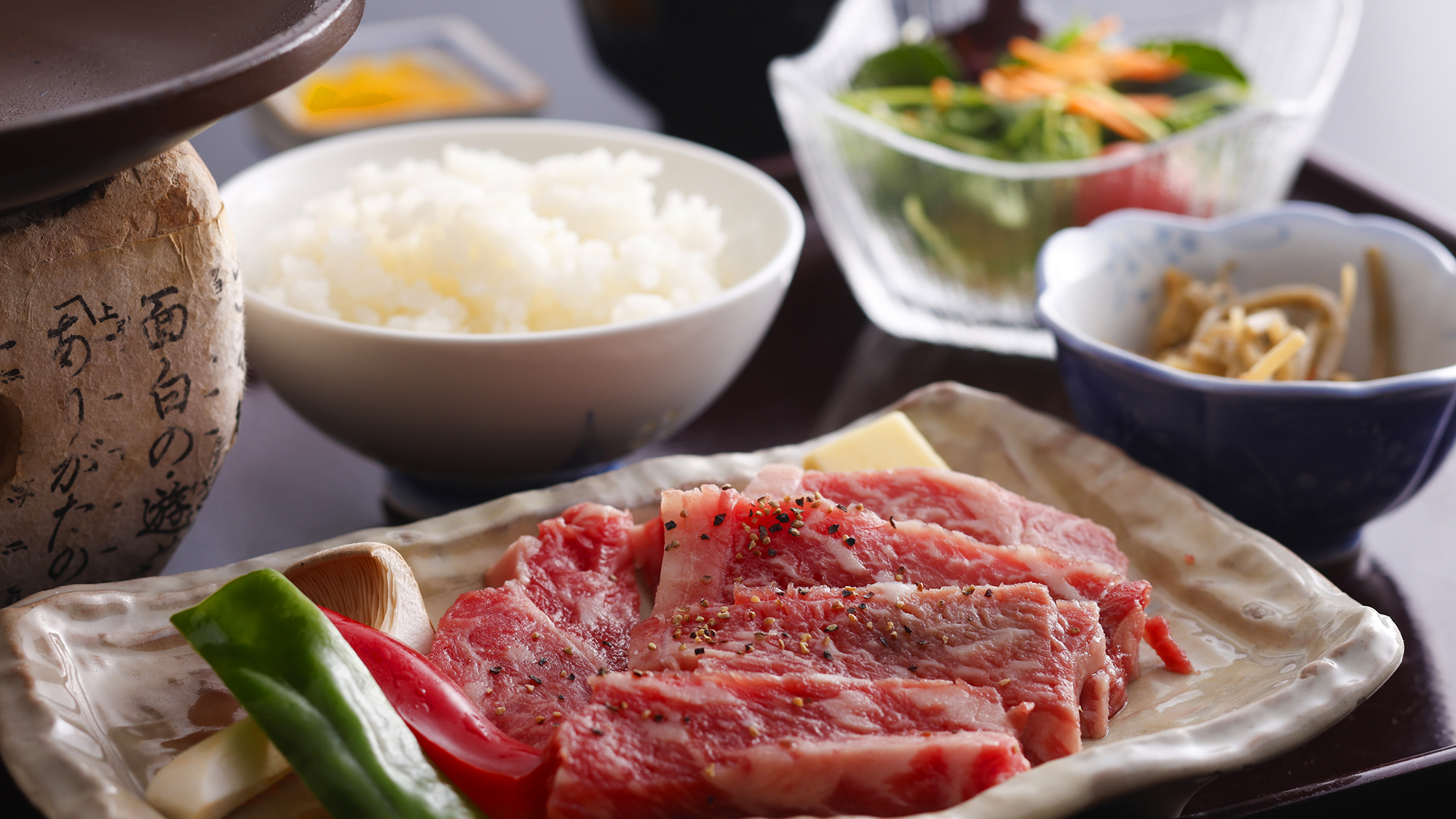 ■お食事■ブランド牛『神戸牛のステーキ150g』の湯上り御膳！