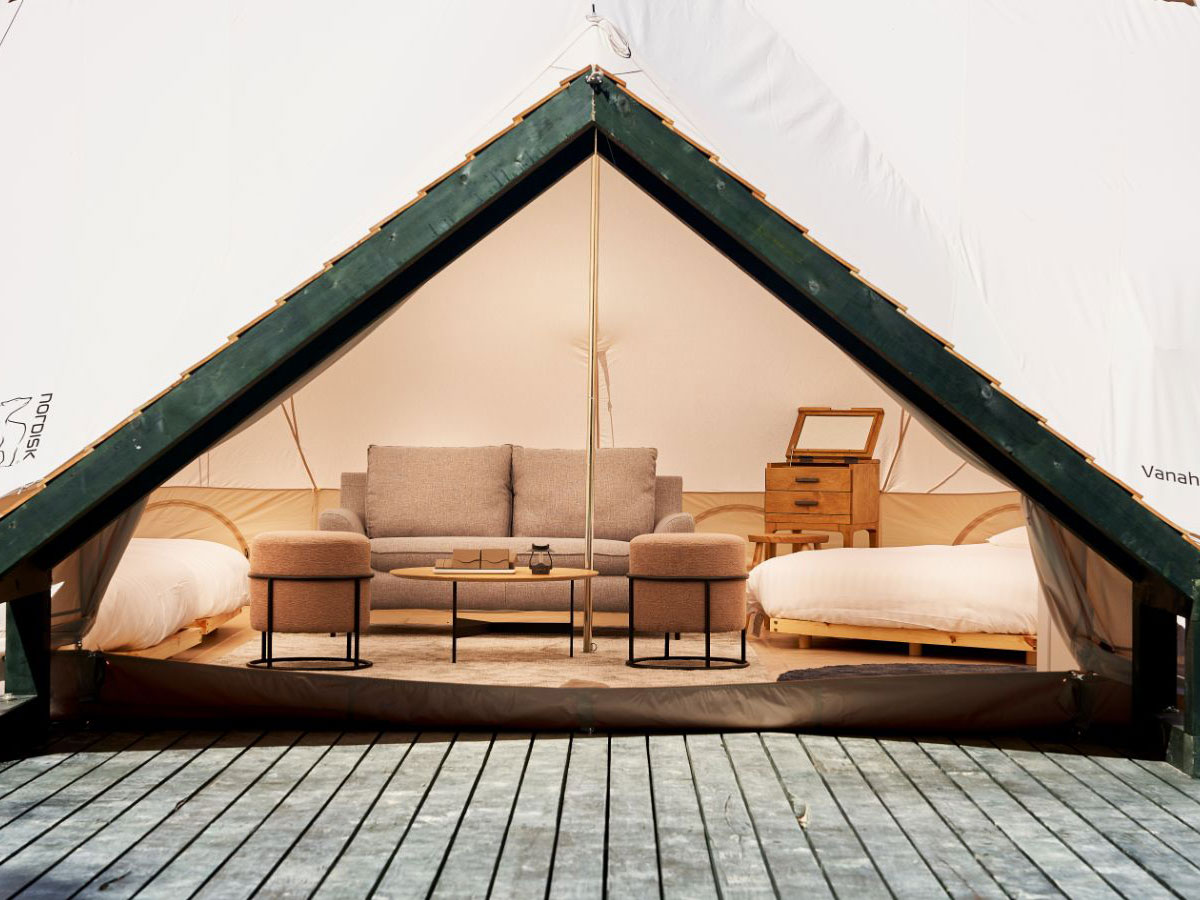 ヴァナヘイム／テントグランピング（室内冷暖房完備）