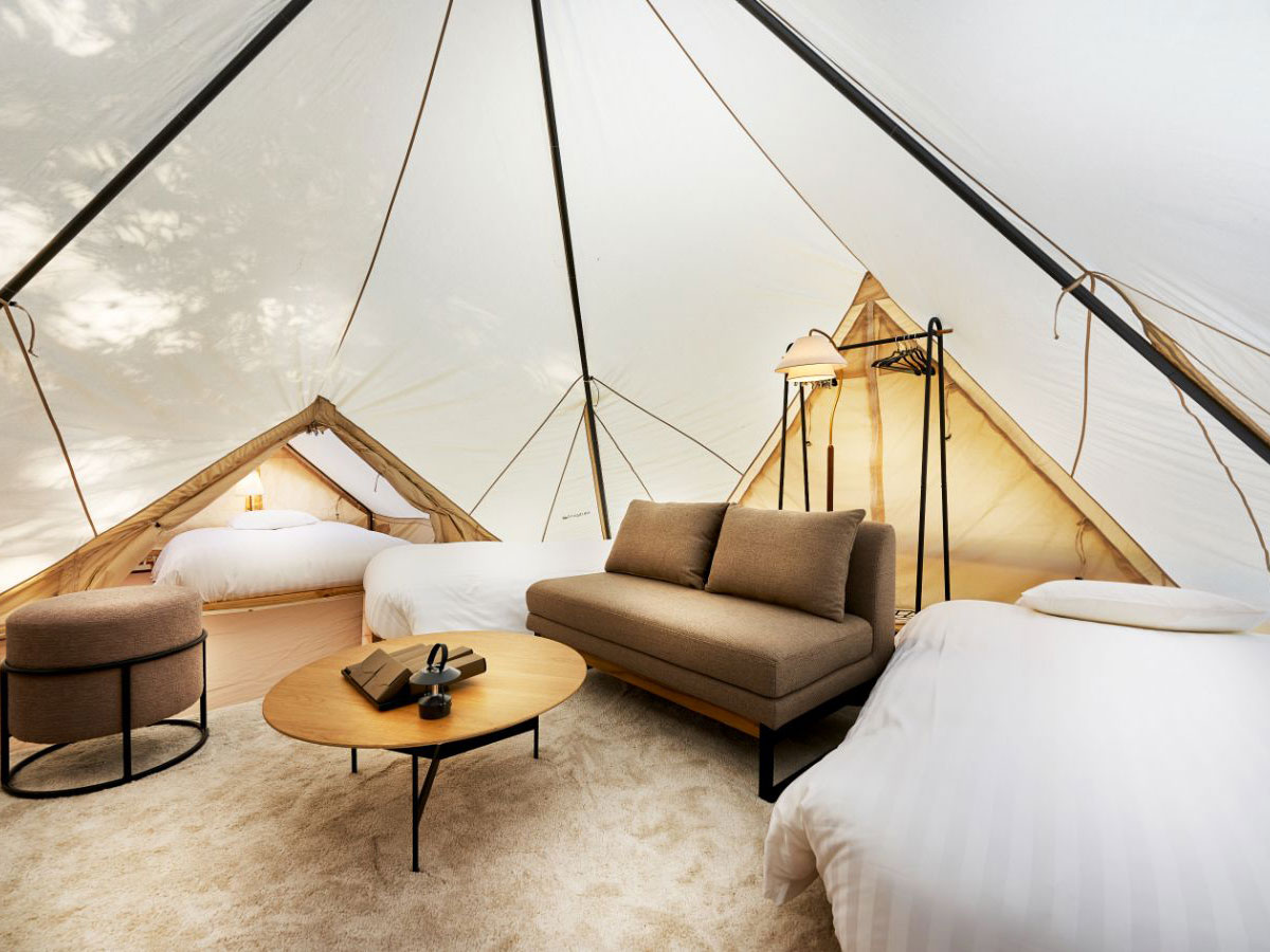 ミッドガルド／テントグランピング（室内冷暖房完備）