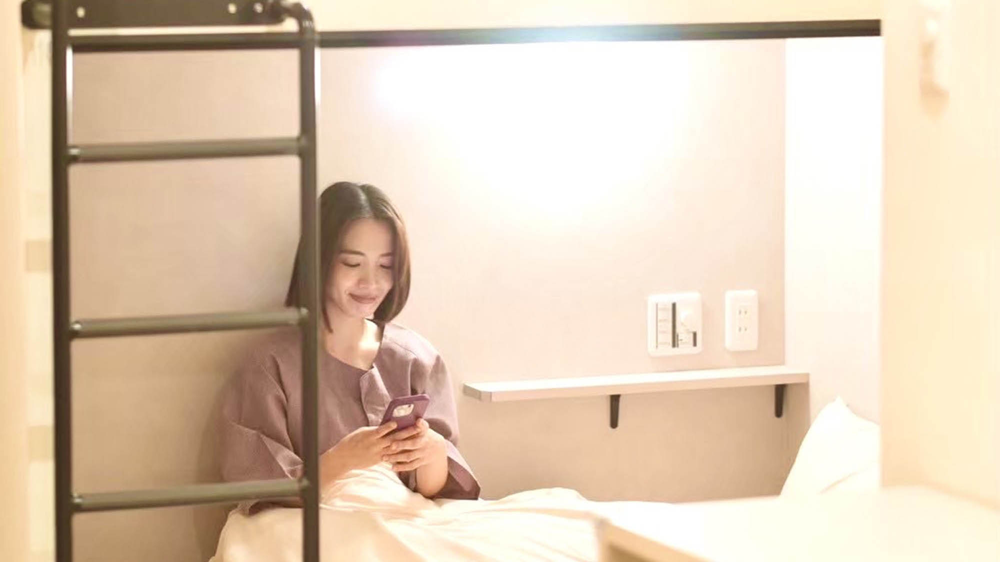 ・【キャビンツインタイプ】お連れ様と一緒の空間でありながら、程よい距離感を保ってお過ごしいただけます