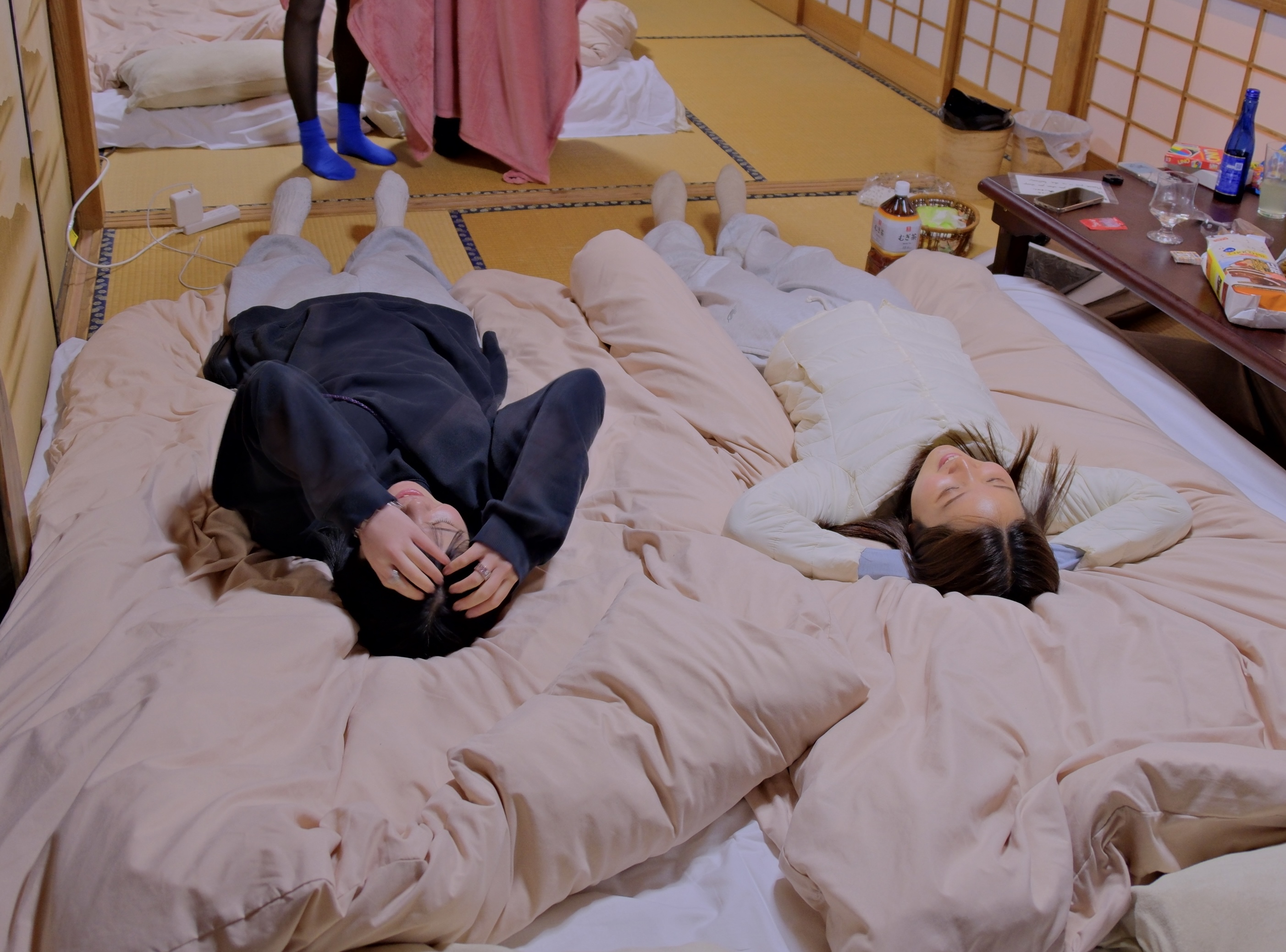 布団でゴロゴロ