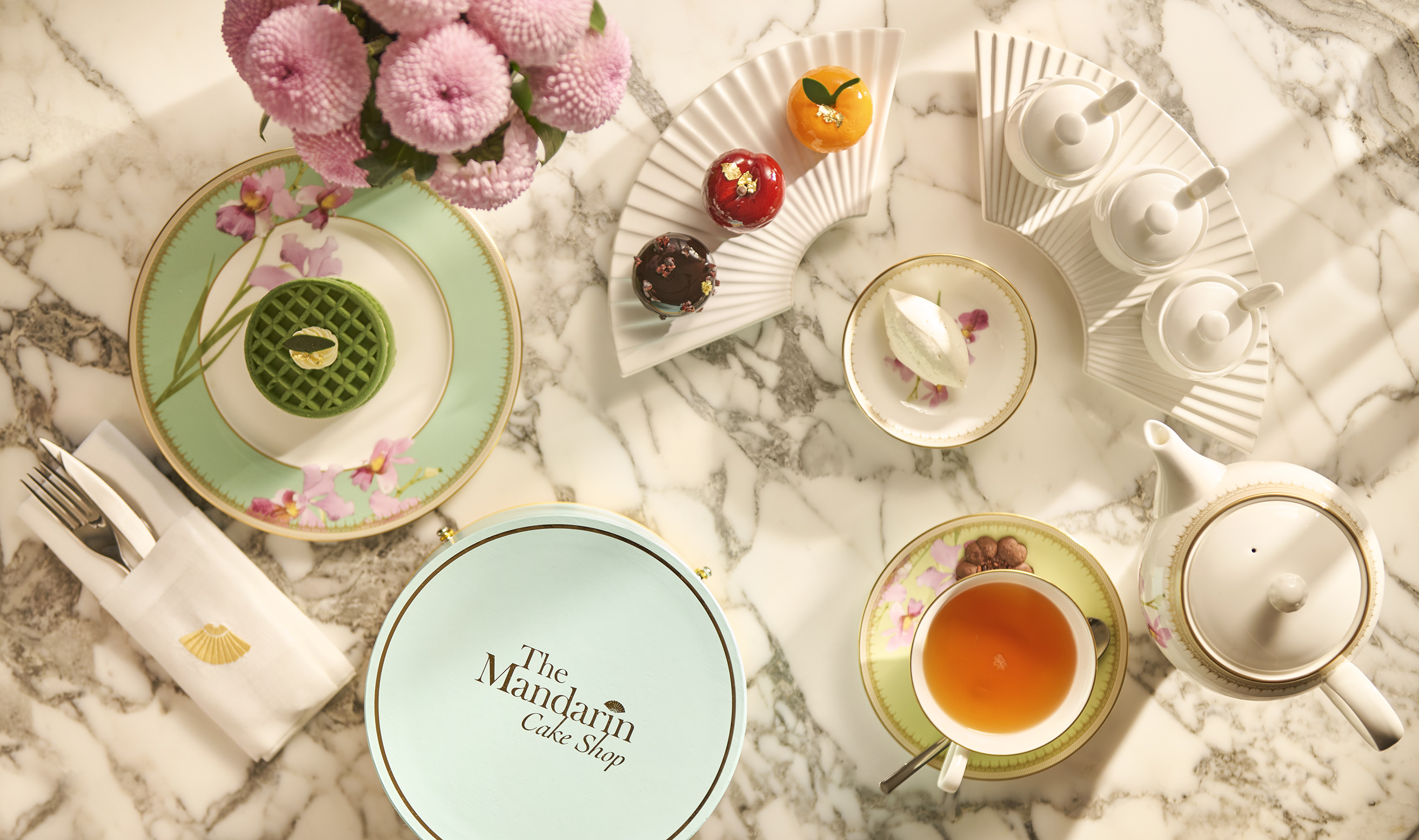 「The Mandarin Cake Shop」アフタヌーンティー