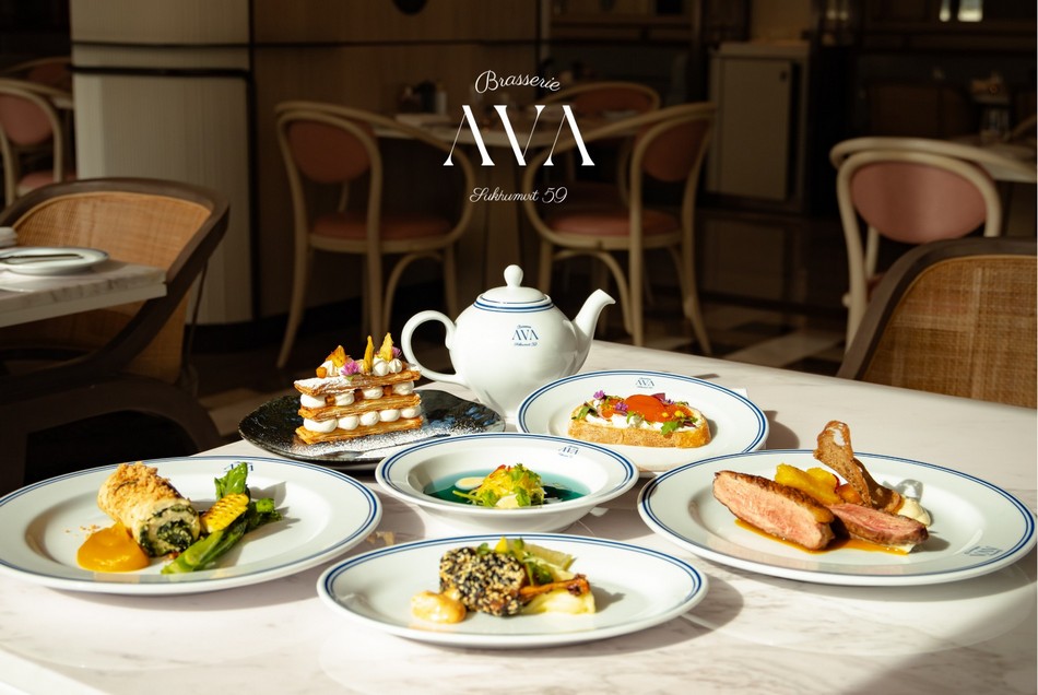 アヴァ・ブラッスリー 場所：4階 昼食:  毎日午前11時半-午後14時半 夕食：午後18時-22時