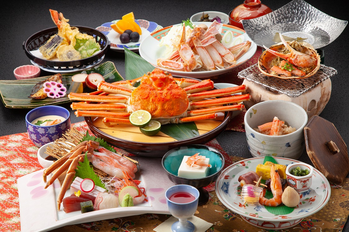 特選カニ会席　（お食事の一例）