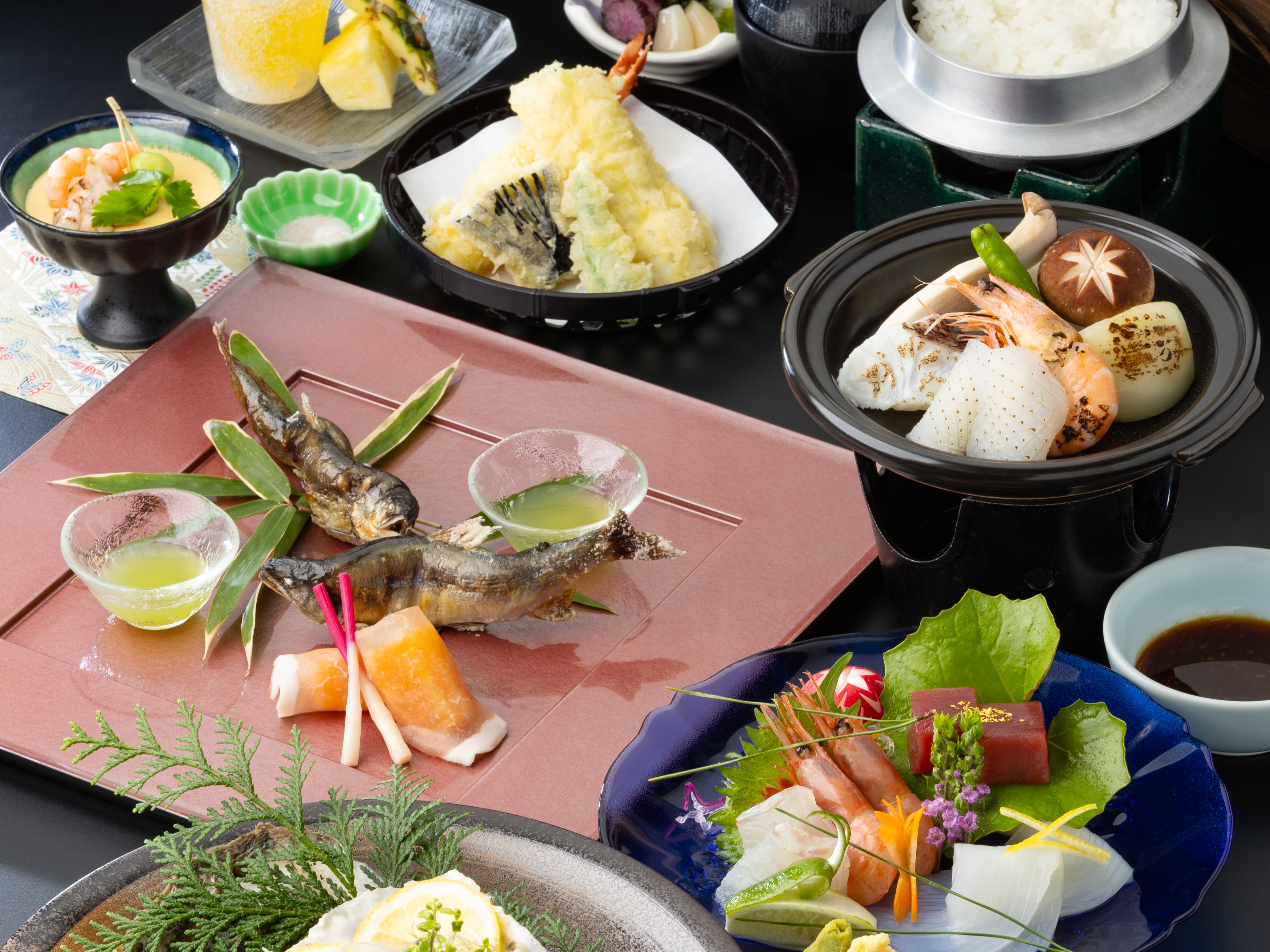 会席夏楓（食事の一例）