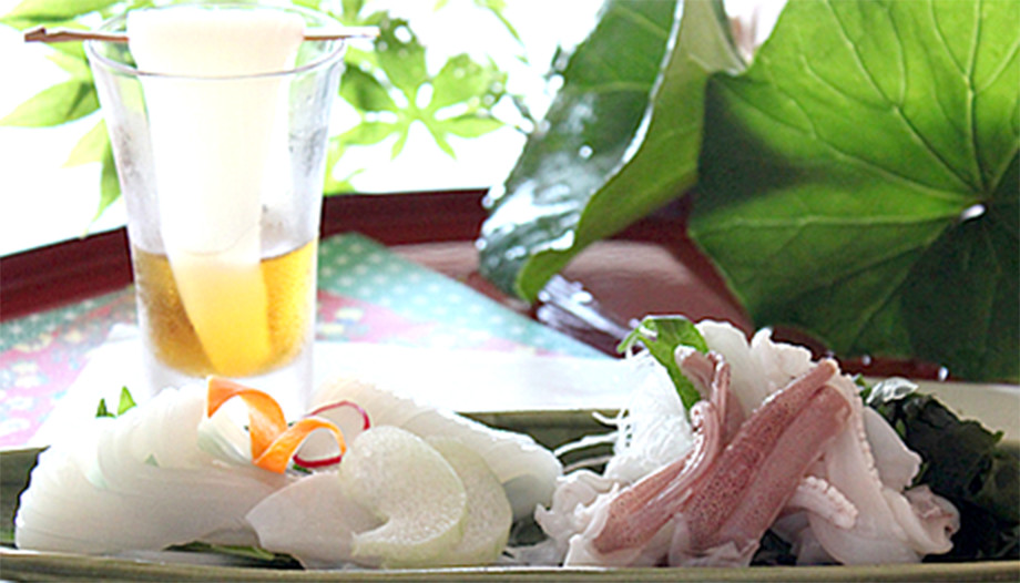 【別注料理】白いかのお造り（イメージ）