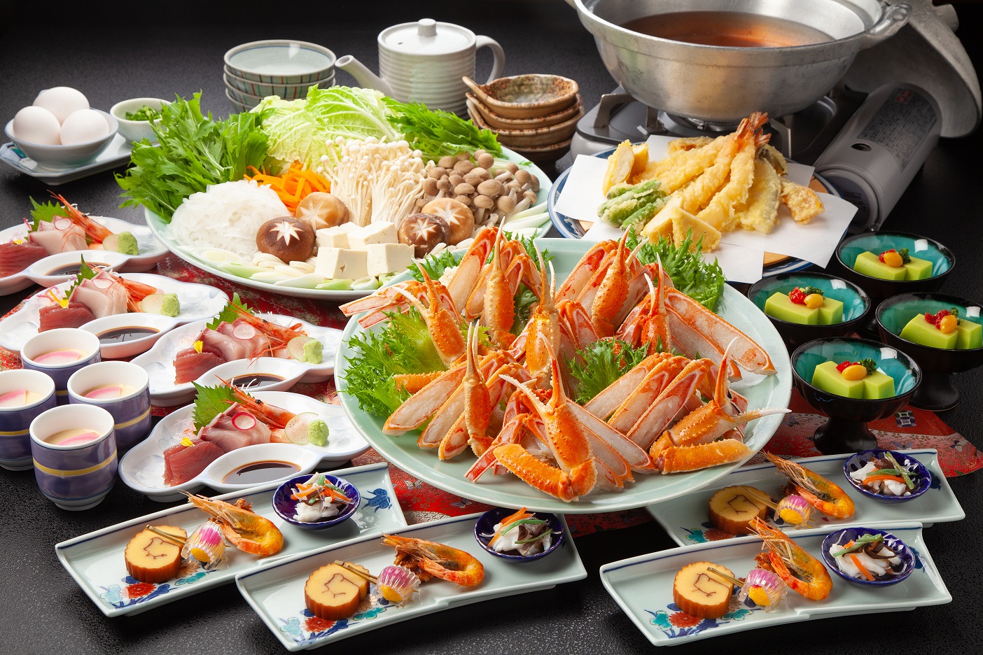 贅沢カニスキ　水明（お食事の一例）