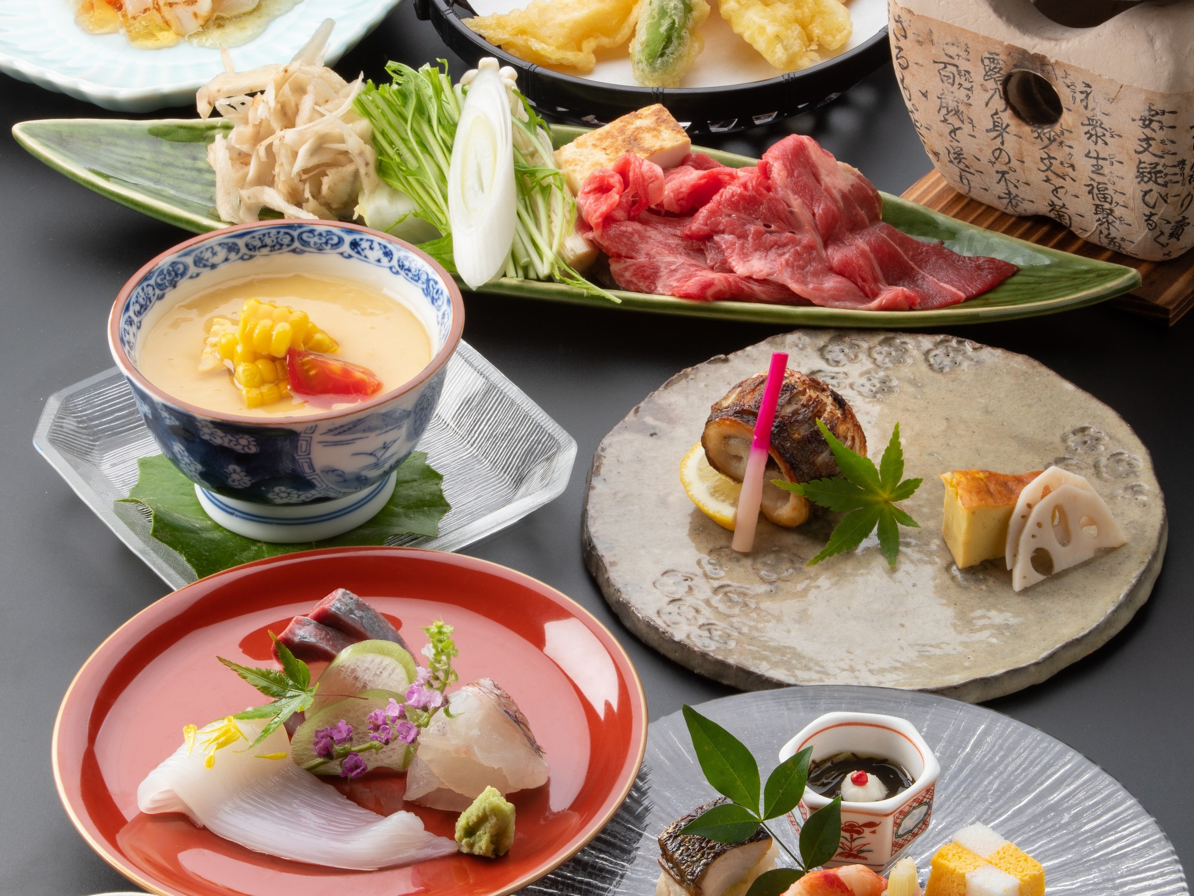 季節会席【夏】（食事の一例）