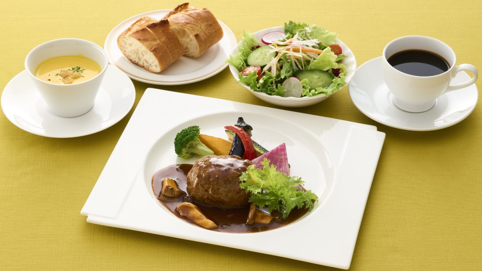 【神奈川県民限定】朝付プラン+3，600円★絶品ご当地グルメ・葉山牛ハンバーグセット◆夕朝付プラン◆