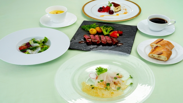 【早期30/夕朝食付】フレンチ肉コース★三浦野菜と地元食材のコース＆ワンドリンクが2000円OFF