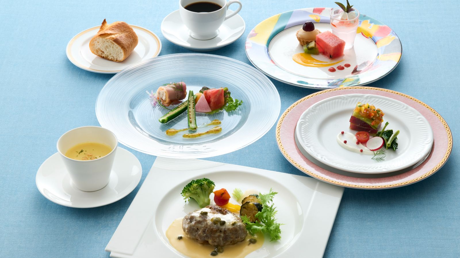 葉山牛ハンバーグコース夏～イメージ
