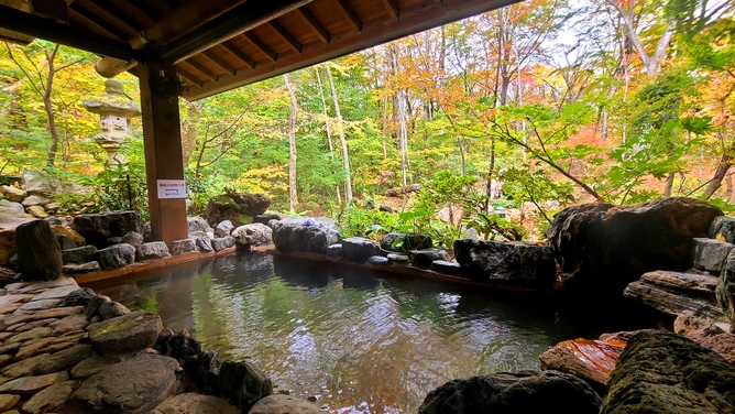 ＜10/24〜11/7◆直前割＞おひとり様最大3，300円引き！旬の味覚×絶景の紅葉露天【室数限定】
