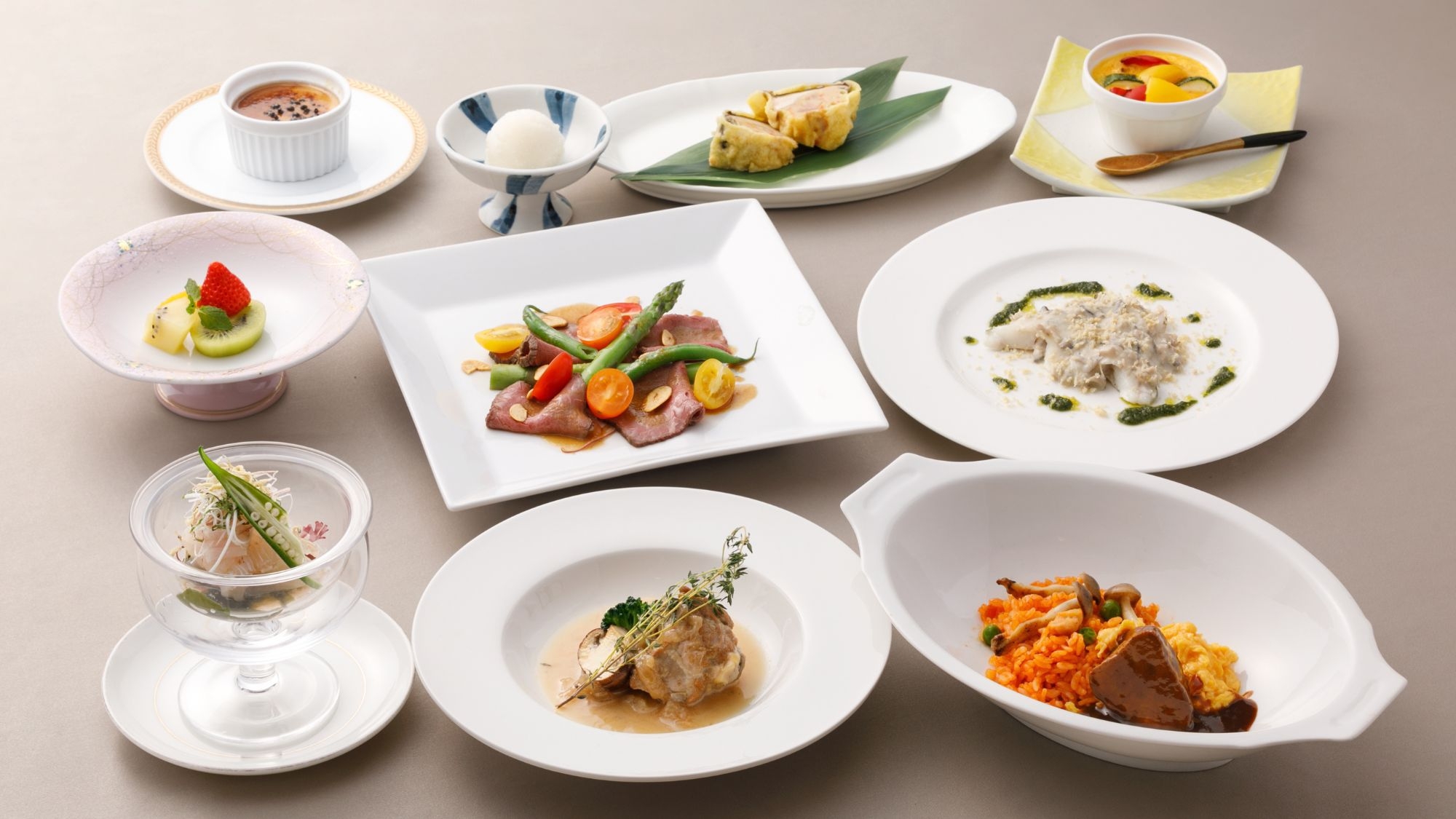 【おおいた尽くし創作洋会席◆飲み放題付】「豊後牛」×「かぼす鮃」×「ステーキ椎茸」堪能＜1泊2食付＞