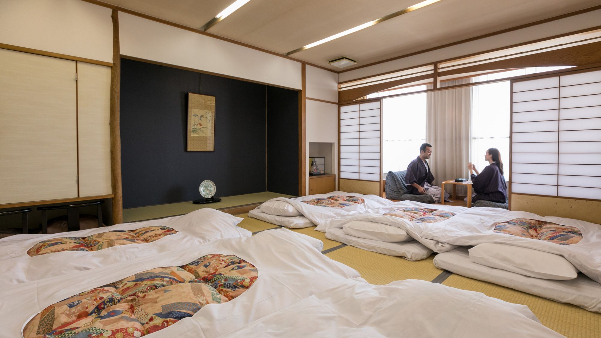 ◆和室明亭ラージ｜就寝時の客室イメージ