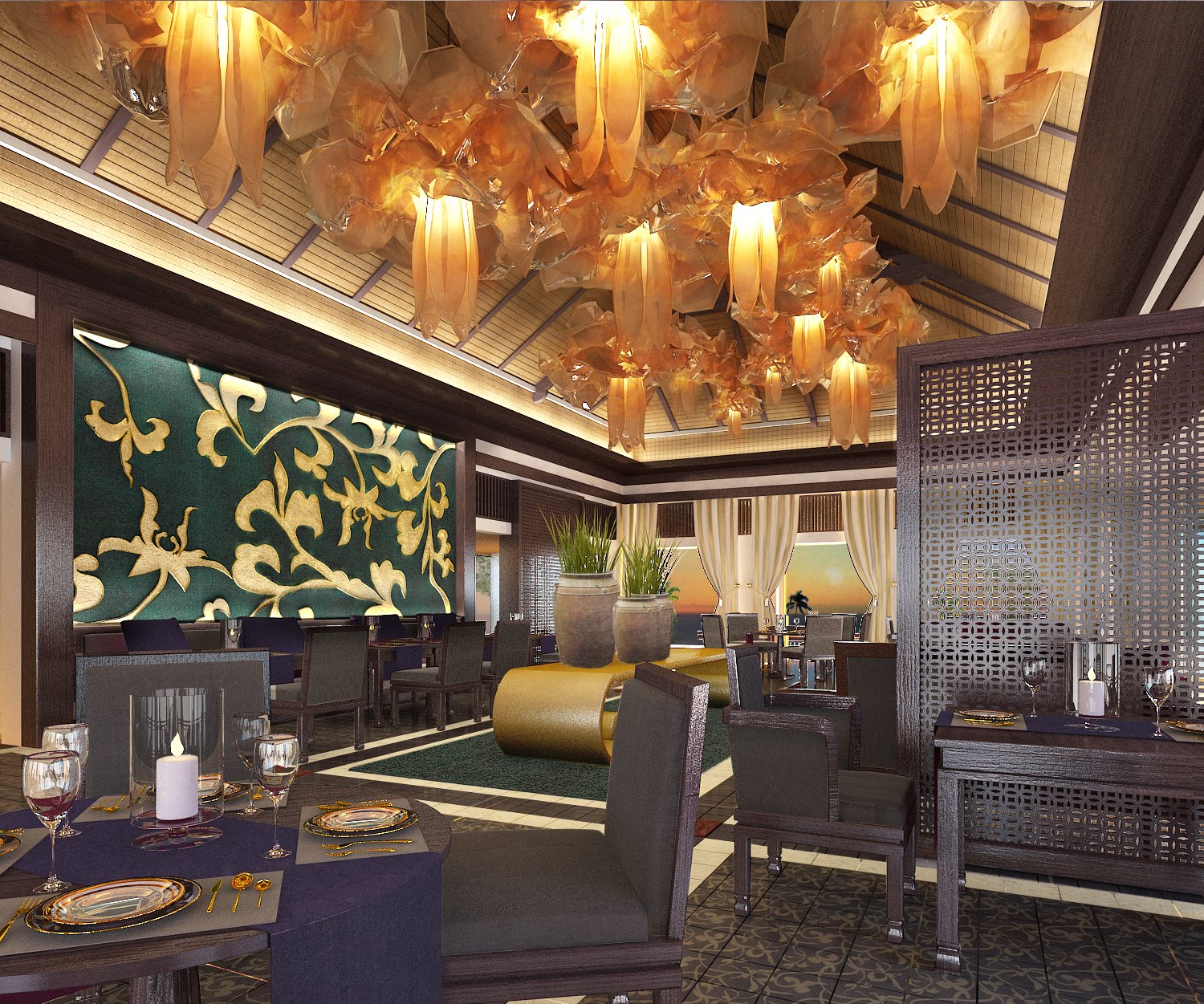 Banyan Tree Lang Co - Saffron - Restaurant (3)