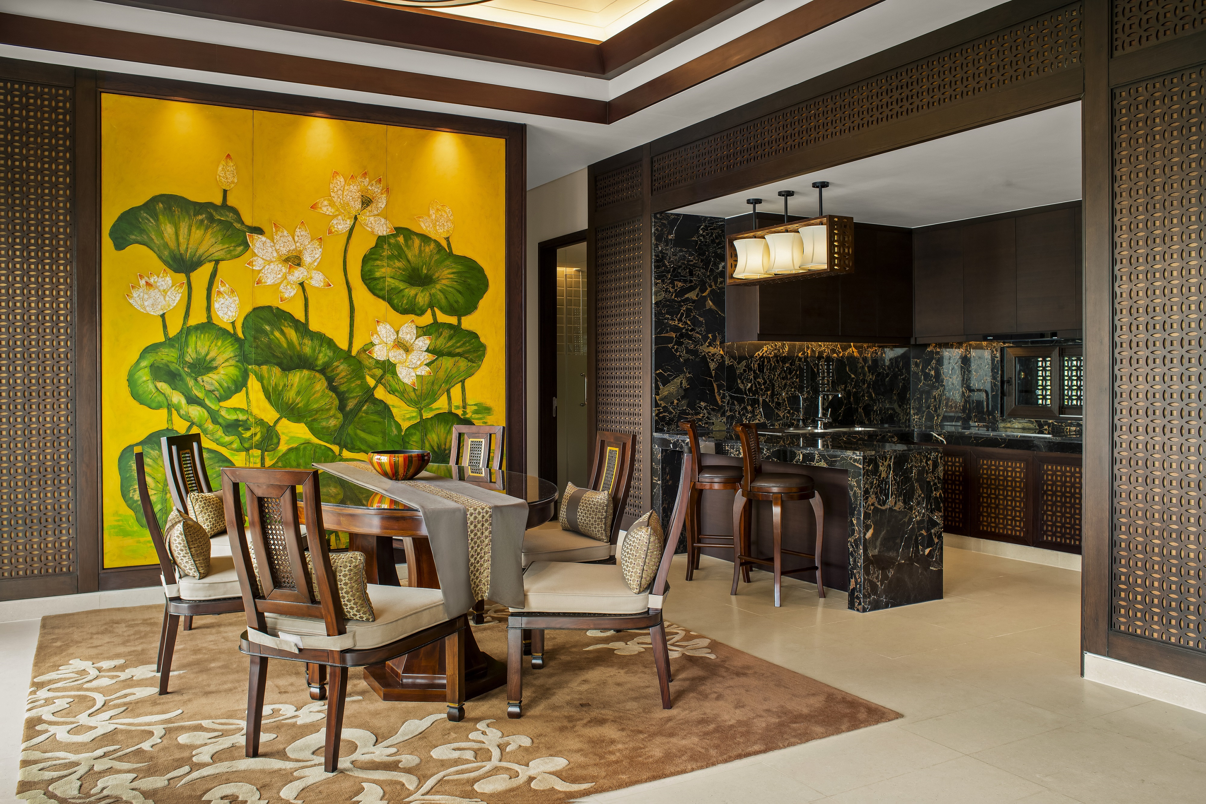 Three Bedroom Seaview Pool Villa - Living room 2