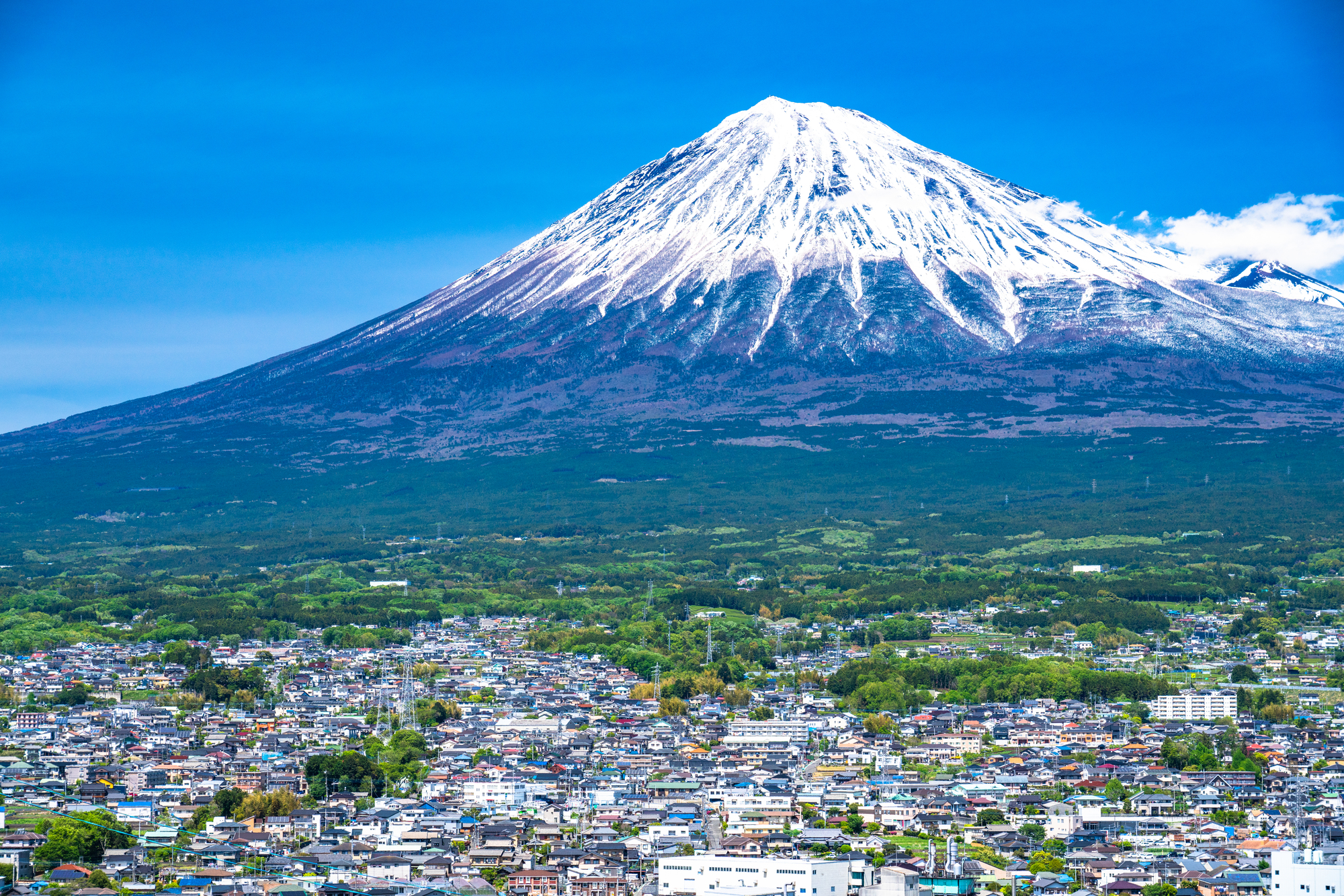 初夏の富士山・富士市の街並み☆