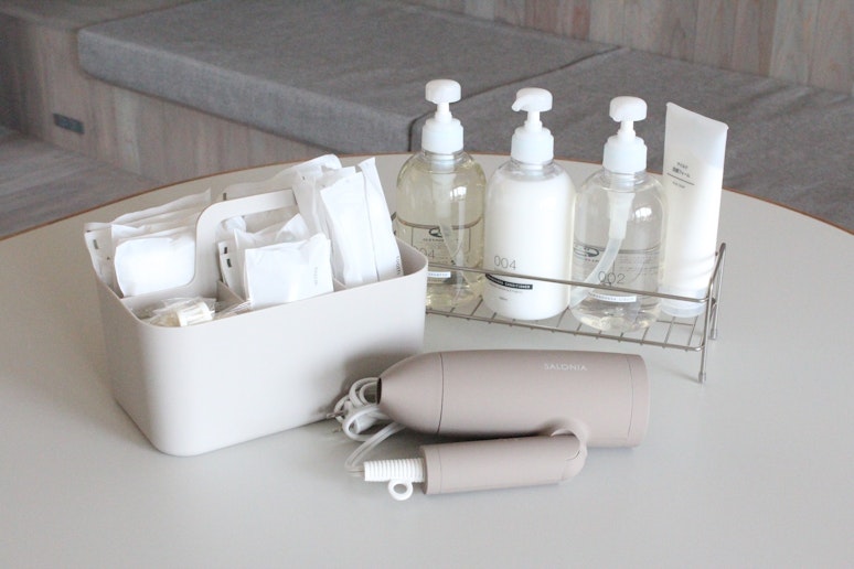 アメニティもひととおりそろっています