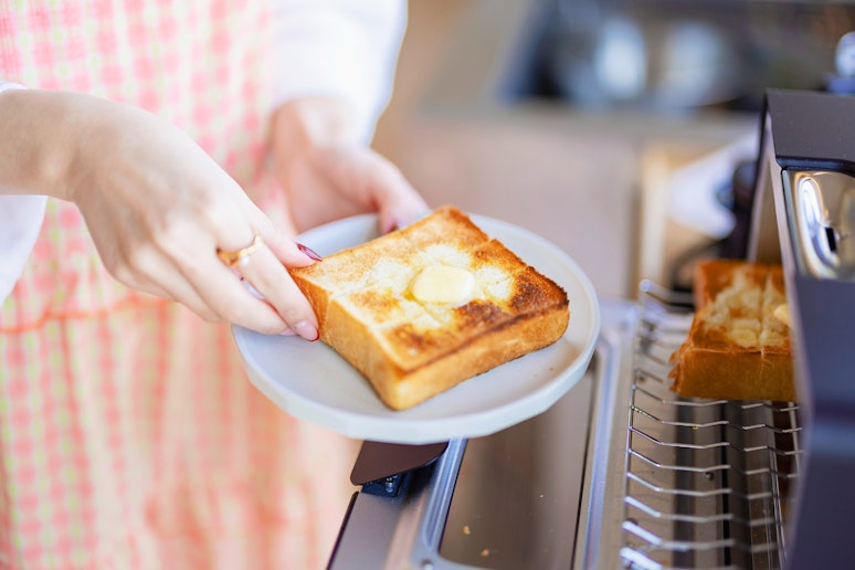 トースター（バルミューダ製）で美味しい朝ごはんをどうぞ！