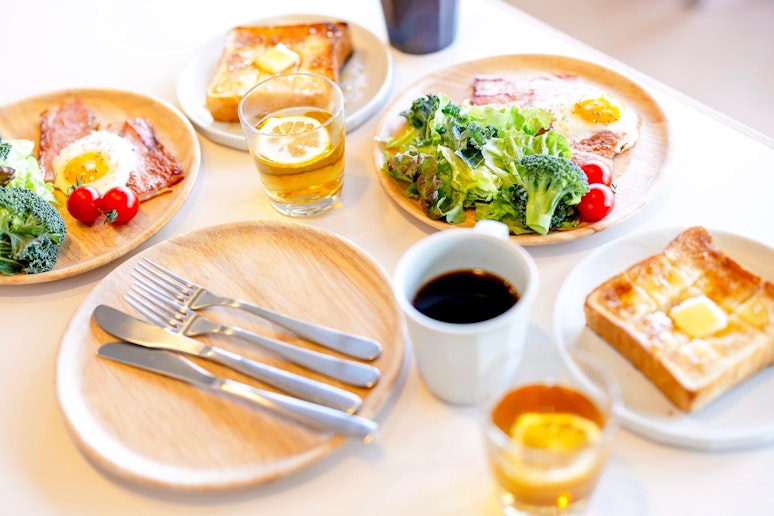 みんなでゆっくり朝ごはん